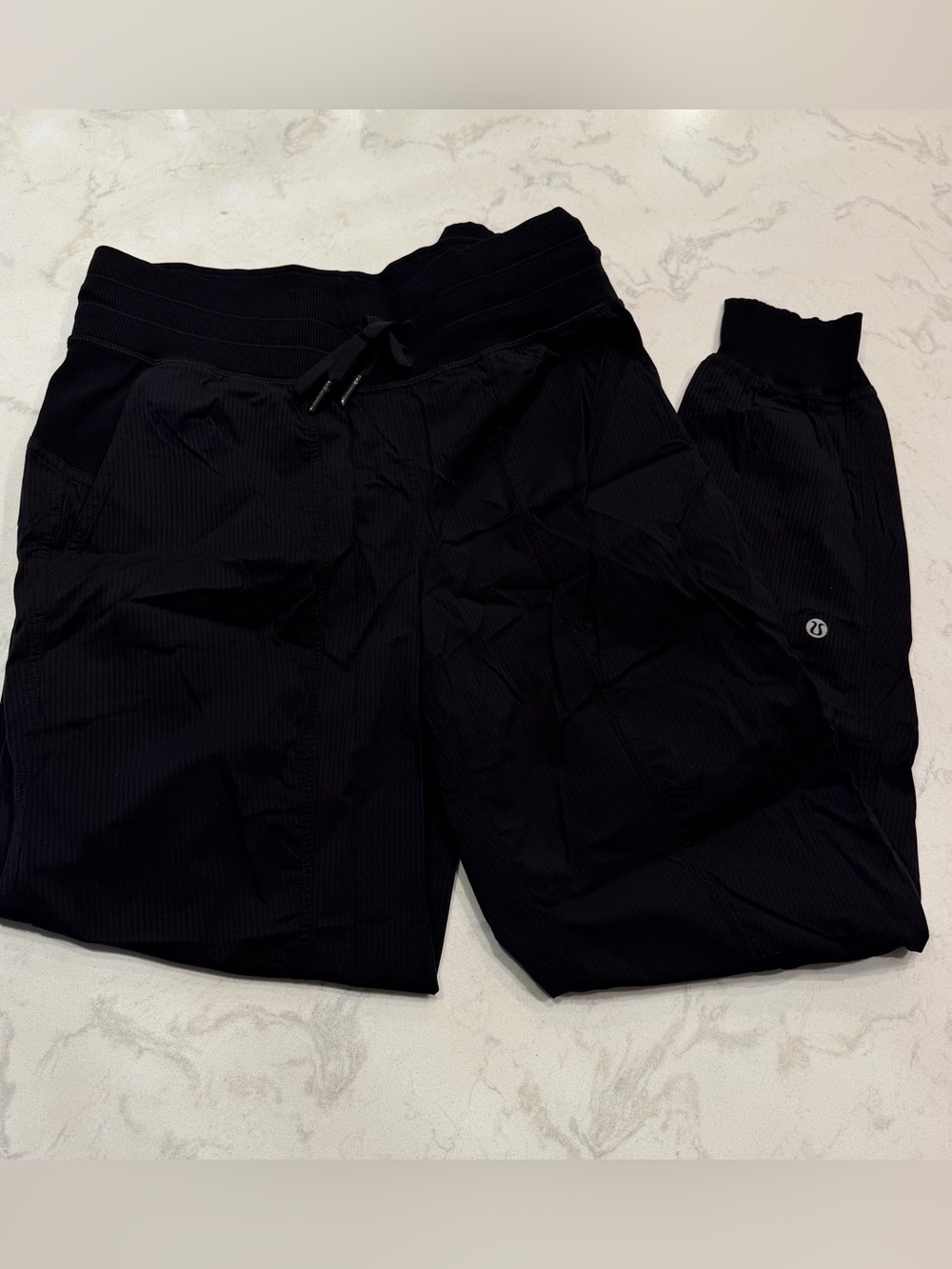 lululemon athletica Black Ribbed Jogger Pants